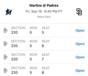 Padres vs Marlins Sept 19, 2026