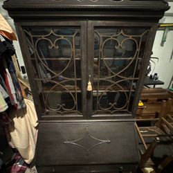 Vintage Secretary Desk Hutch (1930s–1950s) – $450