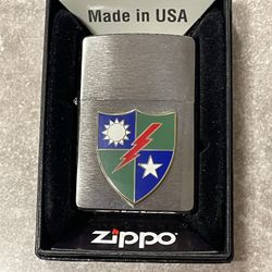 Zippo Lighter 75th Ranger Regiment 