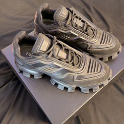 Prada Cloudbust Thunder knit fabric sneakers