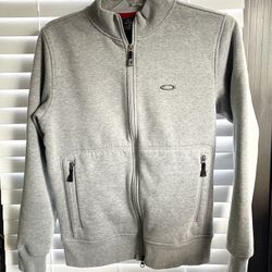 Oakley Women’s Fleece Jacket - Medium - Gray - Full Zip Alpine Fleece - Travel