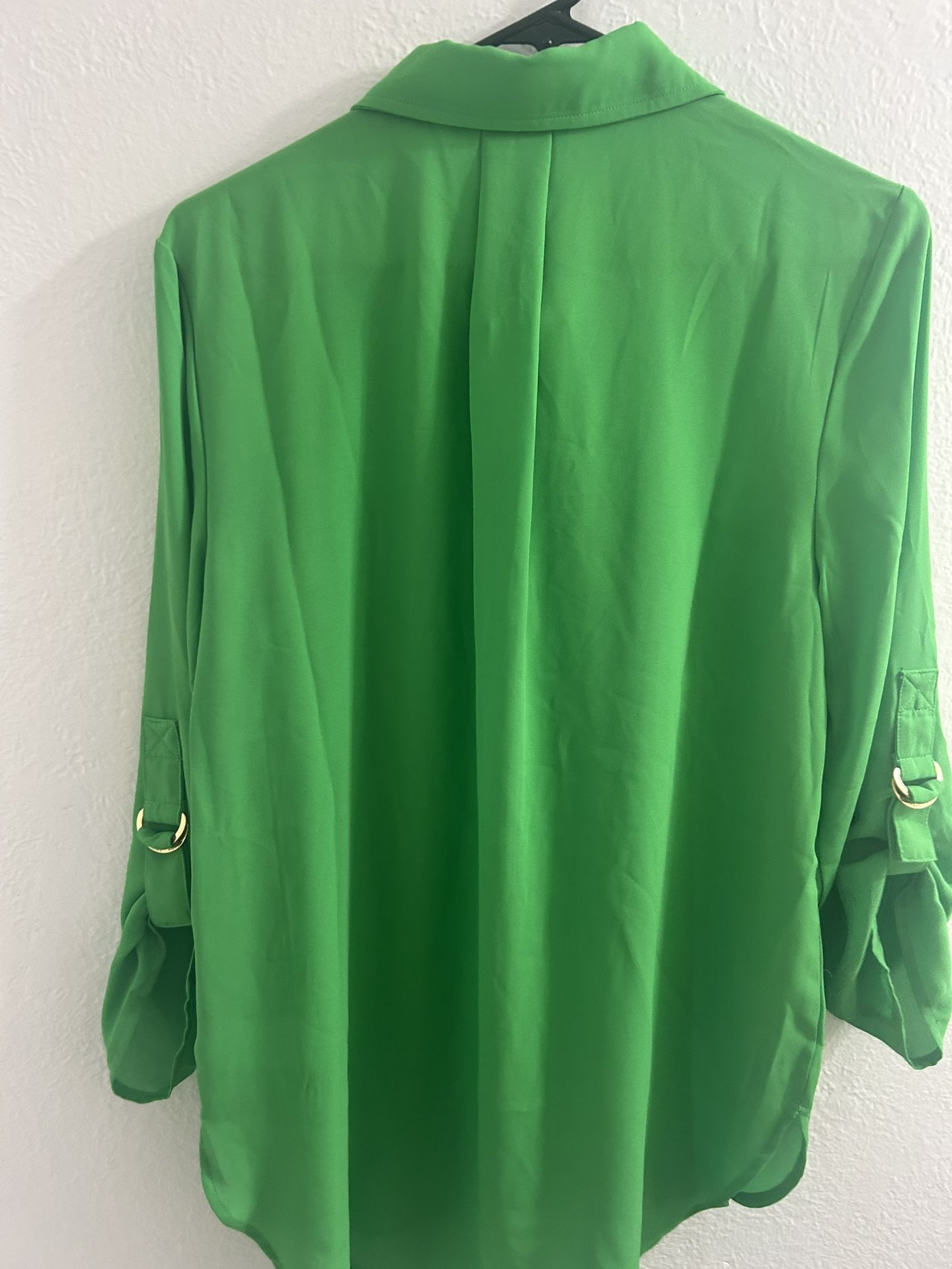 Michael Kors Women's Green Top Size Medium