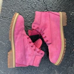 Pink Timberland Boots Women’s 7.5