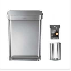 Simple human 55L Trash Can Set