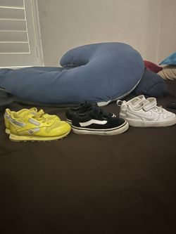 Toddler Boy size 6 Shoes All 3 Pairs For $25 Vans , Nike Reebok