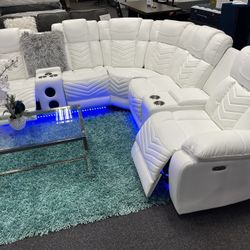 🛏️🛋️POWER MOTION SOFA RECLINER !Bluetooth Speaker‼️