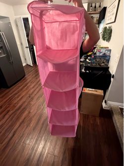 Hanging closet organizer