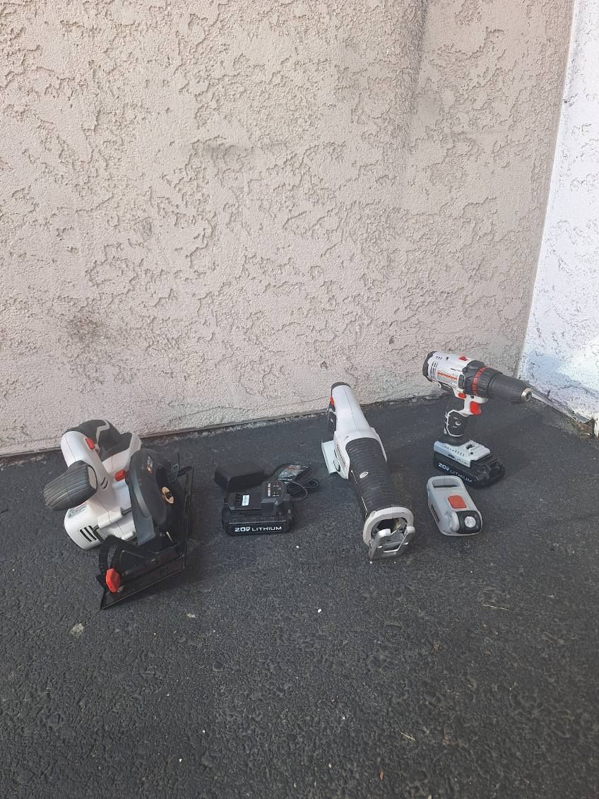 Porter cable tools and bag