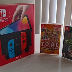 Nintendo Switch OLED(Red/Blue Neon)