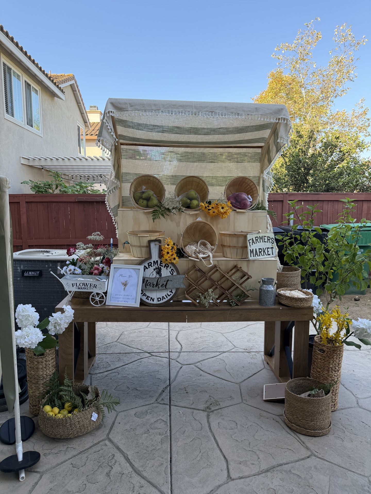 Bridal Shower / Farmers Market Stand