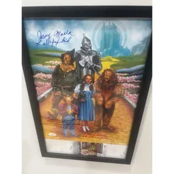 Wizard of Oz Movie Poster Signed by 3 Original Cast Members