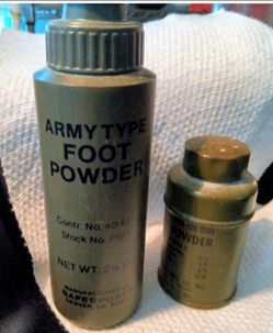 Old Army issue foot powders