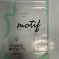 Breastmilk storage bags