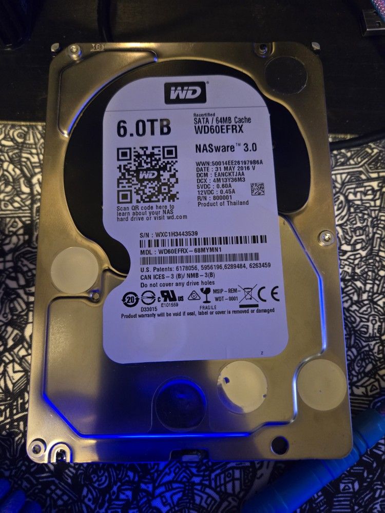 6TB WD RED NAS HDD ***NO TRADE OFFERS PLEASE***