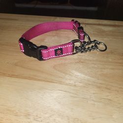 Small Pink Dog Chain Collar 