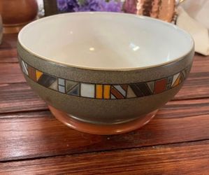 Discontinued Vintage Denby Stoneware Fruit Bowl from the Marrakesh Collection