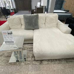 Beige Or Grey Sectional 2 PC 