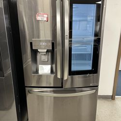 LG 36inch. ShowCase 3-Door Black Stainless Steel Refrigerator