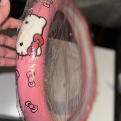 Pink Hello Kitty Rubber Steering Wheel Cover New