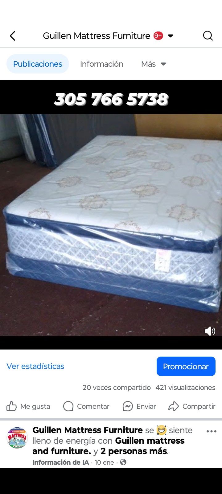 Have All Size Available Good Prices Todos Los tamaños Disponibles Stack of new mattresses wrapped in protective plastic. Multiple styles available.
