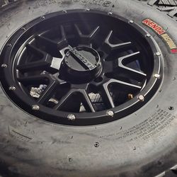 4 NEW UTV WHEELS&TIRES 33X15 4X137