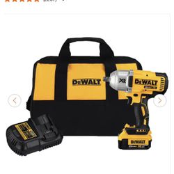 DEWALT 20V MAX XR Cordless Brushless 1/2 in. High Torque Impact Wrench with Detent Pin Anvil and (1) 20V 4.0Ah Battery