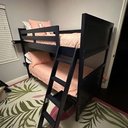 Twin Size Bunk Bed Frame + Matress 