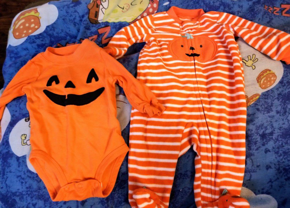 Baby Halloween Onesie Sleeper 0-3 Months Outfit Costume