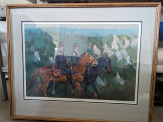 Seattle Horse Patrol Ride On John Signed Print