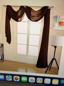 Nice Empire Home Long Sheer Curtains Valances Window Scart