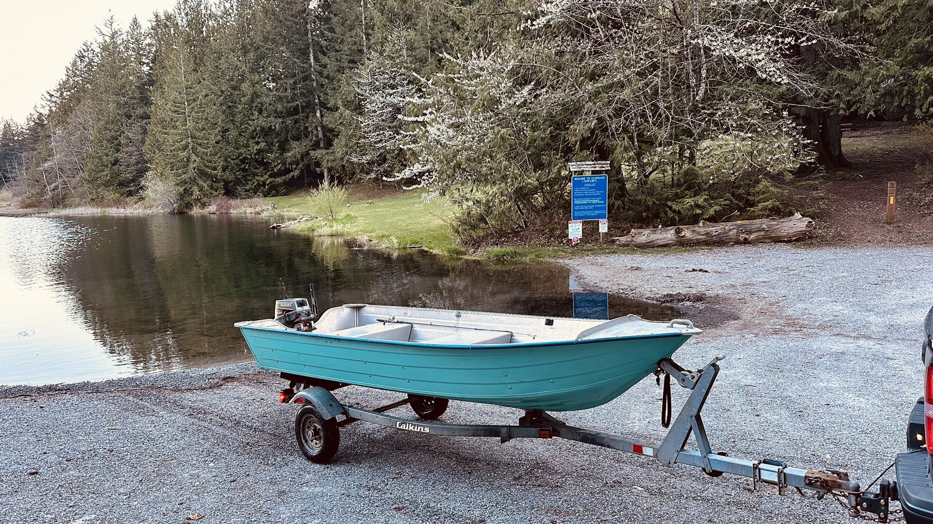 14 foot aluminum boat with trailer