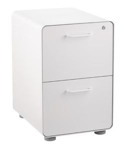 two filing cabinets