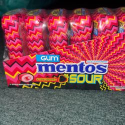Mentos Sour Gum-Strawberry