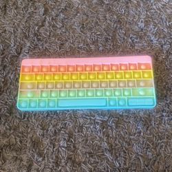 Rainbow Pastel Keyboard Pop It