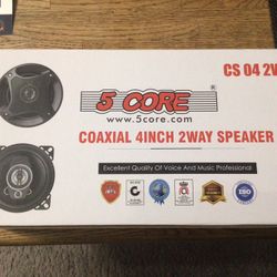 New 4 Inch 2 Way Car Speakers $25