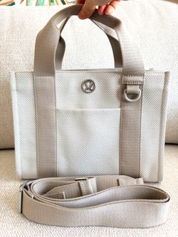 Lululemon Canvas Tote Bag with Crossbody Strap