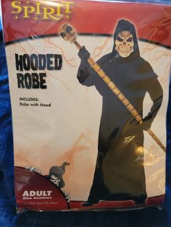 HALLOWEEN ADULT HOODED ROBE COSTUME