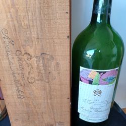   Andy  Warhol Empty bottle Of 1973 Mouton  Rothschild 