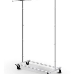 Rolling Clothing Garment Rack (extendable)