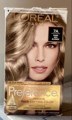 NEW LOREAL PREFERENCE DARK ASH BLONDE HAIR COLOR 7A DYE