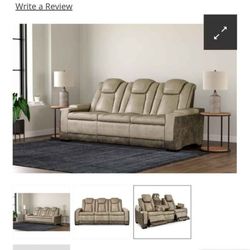 2 Sofas Power Reclining From Ashley 