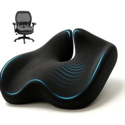 Ergonomic Office Chair Cushion for Sciatica Pain Relief, Computer Chair Cushion for All Day Comfort, Extra Large Seat Cushions for Office Chairs, Orth
