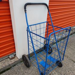 Blue Shopping Cart With Wheels. Must Pick Up Northeast Philly Tacony