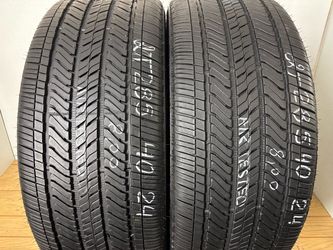 2 tires 285 40 24 Bridgestone alenza as02 high tread no repairs
