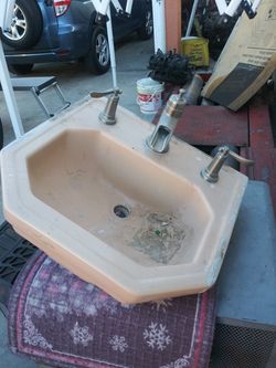 Antique porcelain sink