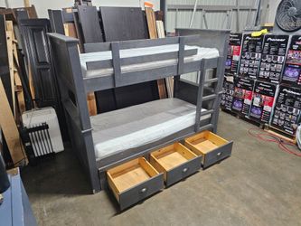 Twin Bunk Bed And Mattress