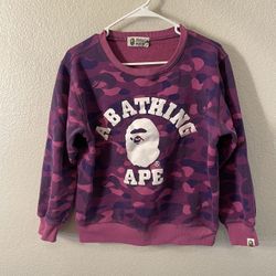 A bathing APE Size XXL Purple Camo Sweatshirt 