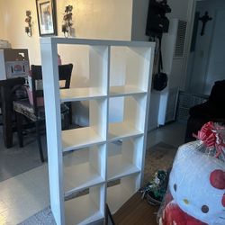 white ikea shelf 