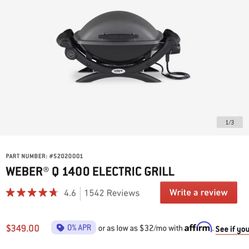 WEBER® Q 1400 ELECTRIC GRILL