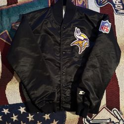 Vintage Starter Vikings Bomber Jacket